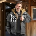thumbnail image 2 of IWRICH Western Hooded Jacket for Men Vintage Graphic Sherpa Zip up Heavy Warm Big and Tall Lined Coats Light Gray XXL, 2 of 3