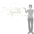 thumbnail image 2 of She Leaves a Little Sparkle Girls Room Vinyl Wall Decal Sticker Inspirational Quote with Stars, 2 of 4