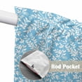 thumbnail image 4 of Blue Spring Floral Swag Valances for Windows 2 Pack, Kitchen Window Curtains 36 Inch Length, Farmhouse Flowers Elegant Pastoral Privacy Swag Curtains for Living Room/Bathroom with Rod Pocket 36"x36", 4 of 8