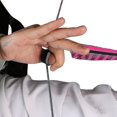 thumbnail image 4 of Anillo de cuero suave KEWITY protector de dedo para Tiro con arco recurvo guante de Tiro negro, 4 of 5