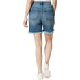 thumbnail image 3 of Jessica Simpson Womens Faded Low-Rise Denim Shorts, 3 of 3