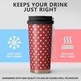 thumbnail image 6 of Christmas 18oz Double Drinking Coffee Mug – Vacuum Insulated Stainless Steel Travel Cup with Leakproof Lid, 316 Steel Thermos Tumbler for Hot & Cold Beverages, 6 of 7