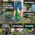 Landzie 5in1 Grass Plugger and Bulb Planter Tool for Lawn and Garden