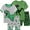 3# Green, variant on FEDPOP Boys Pajamas Set Dinosaur Kids Sleepwear Clothes Pjs 7T