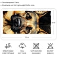 thumbnail image 2 of Shepherd Dog Elegant Chiffon Yarn Silk Scarf for Women - Translucent and Breathable - 180*73 Size - Fashion Accessory for Summer and Spring, 2 of 6