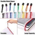 thumbnail image 4 of 100pcs Mesh Zipper Pouch, A4 Size, 10 Colors Zipper Bags for Organizing Storage, Waterproof Puzzle Bag, Zipper File Bags for Board Games and School Office Supplies, 4 of 5