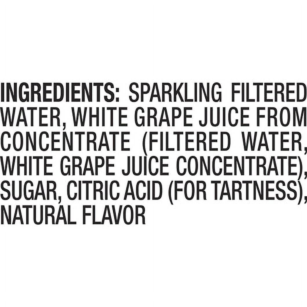 Welch's Sparkling Juice Cocktail, Non-Alcoholic, White Grape, 25.4 Ounce (Pack of 12)