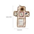 thumbnail image 3 of Wmhnj Recuerdo religioso de bolsillo con dije de cruz, ideal para bautizo., 3 of 3