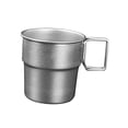 thumbnail image 2 of Taza de acero inoxidable Macarena Taza de té 300 ml Apilable Reutilizable Vaso de café, 2 of 8