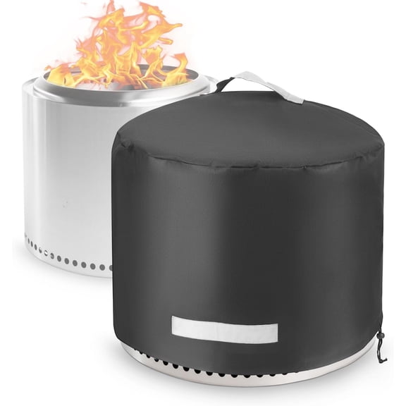 Fire Pit Cover for Solo Stove Bonfire, Waterproof & Resistant Round Cover for Solo Stove Bonfire Fire Pit