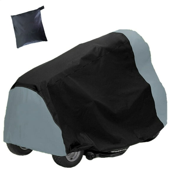 KANCOKIT Riding Lawn Mower Cover, Heavy Duty 600D Waterproof Lawn Tractor Cover with Drawstring & Storage Bag, Universal Fit Decks up to 54"