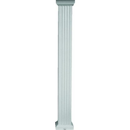 aluminum square column fluted