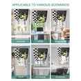 thumbnail image 5 of Lemon Tie Up Curtains for Windows 63 Inch Length Balloon Curtains Kitchen Adjustable Balloon Window Shade Spring Summer Black White Checkered Plaid Tie Up Valance Bathroom Curtain Window 52"x63", 5 of 6