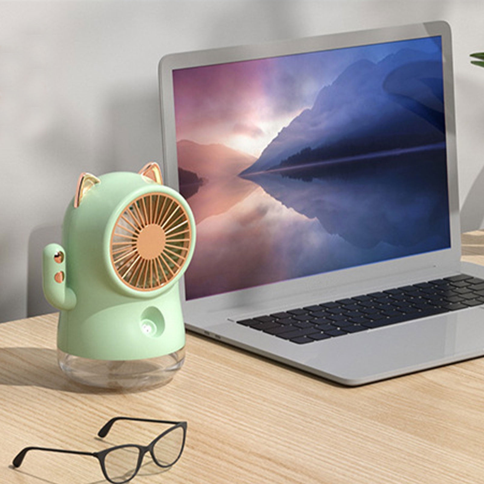 sruoe Mini Portable Air Conditioner, Portable Air Cooler, USB Small Air Conditioner, Electric Cooler, Air Cooler Fan, Cooling Evaporative Cooler for Home, Office, Room, Family Room