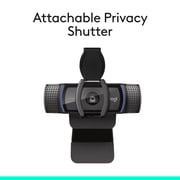 Logitech C920s PRO HD WEBCAM with privacy shutter, Black