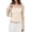 Apricot, variant on Women's Fall Long Sleeve T Shirts Sheer Mesh Boat Neck Ruched Fitted Going Out Summer Tops Fashion Clothing