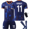 thumbnail image 4 of EM2024Nederländernafotbollströjanr4VanDijk10Depay11Robben21DeJongtröjasetSize10withsocksSize10withsocks, 4 of 5