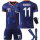 thumbnail image 4 of EM2024Nederländernafotbollströjanr4VanDijk10Depay11Robben21DeJongtröjasetSize10withsocksSize10withsocks, 4 of 5