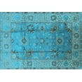 thumbnail image 1 of Ahgly Company Indoor Rectangle Oriental Light Blue Traditional Area Rugs, 5' x 8', 1 of 4