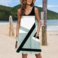 thumbnail image 6 of Penkiiy Women's Dresses for Beach Vacation Summer Boho Sundress with Pockets T-Shirts V Neck Tank Dresses XL Mint Green, 6 of 6