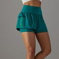 thumbnail image 5 of uublik Short Shorts for Women with Pockets Super Soft Yoga Shorts Gym Green, 5 of 5