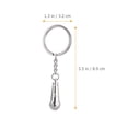 thumbnail image 5 of KAKOWELY 3Pcs Microphone Shaped Keychain 3D Microphone Key Ring Unique Key Pendant,1.26"X0.12"X3.5", 5 of 5