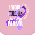 thumbnail image 4 of Inktastic I Wear Purple for My Mama Lupus Awareness Boys or Girls Baby Bib, 4 of 4