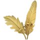 thumbnail image 1 of Candelabro de metal resistente con forma de hoja, 2 unidades, para montar en la pared, decorativo, 1 of 6