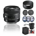 thumbnail image 1 of Sigma 30mm F/1.4 DC HSM Art Lens for Nikon F (301-306) Bundle with 3-Piece Filter Kit, Lens Pouch, Full Cleaning Kit, Lens Hood, Lens Case, Front and Rear Caps, Cap Keeper, 1 of 7