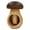 Black, variant on Nutcracker Tool Wooden Mushroom Shape, Manual Screw Press, Walnut Wood, for Walnuts, Hazelnuts & Pecans, Compact Kitchen Gadget