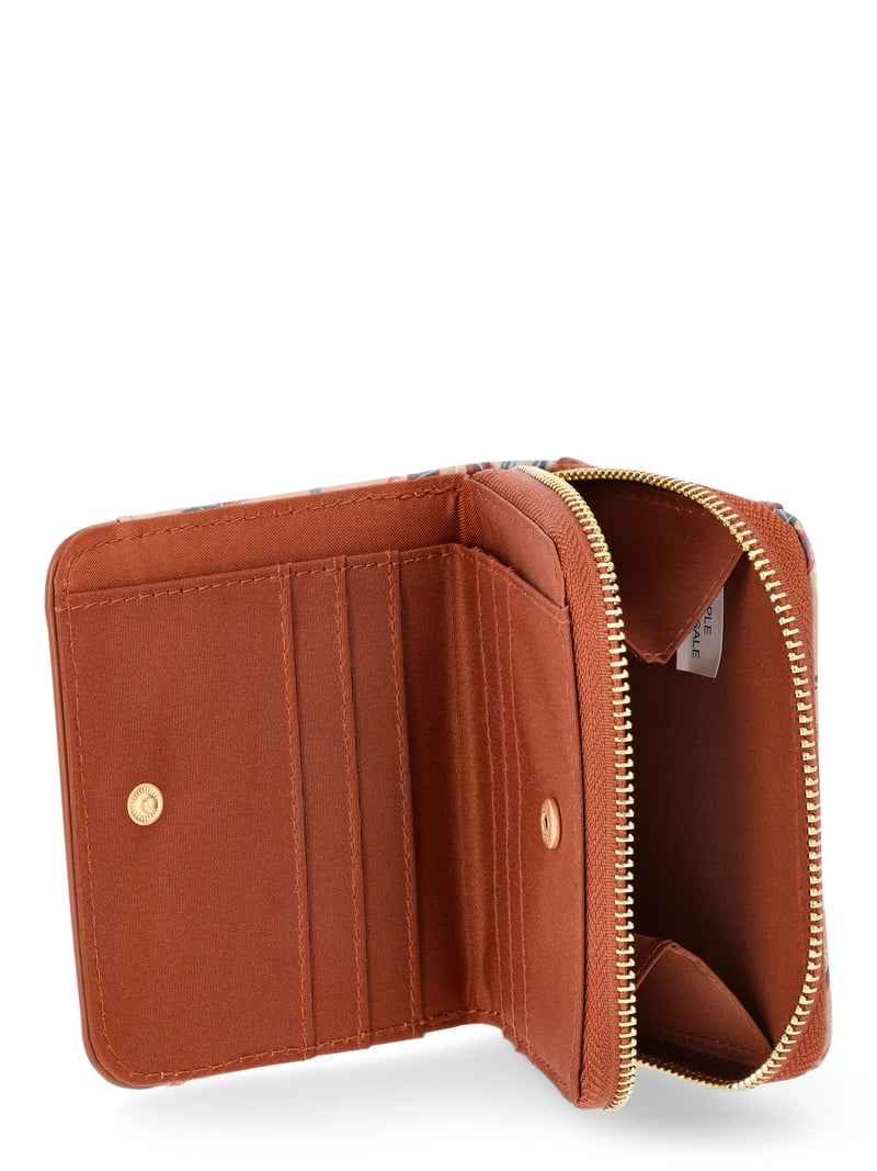 Fiorelli Women's Elizabeth Zip Around Wallet, Brown Floral