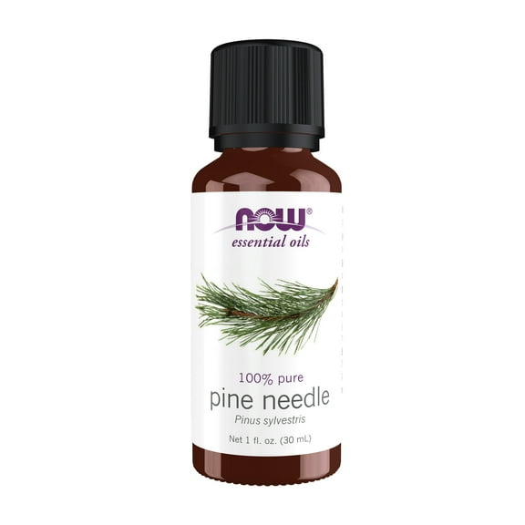 NOW Essential Oils, Pine Needle Oil, Purifying Aromatherapy Scent, Steam Distilled, 100% Pure, Vegan, Child Resistant Cap, 1-Ounce