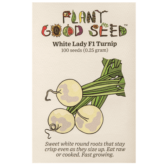 White Lady Turnip F1 Seeds