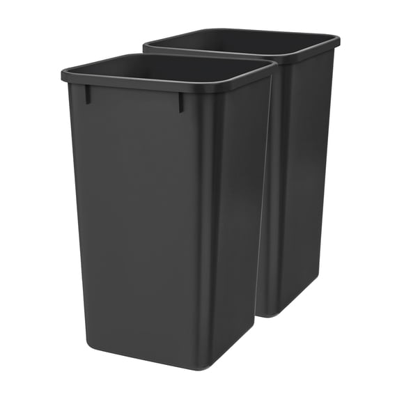 Bote de Basura Rev-A-Shelf RV-1024-18-2 Negro 27 Cuartos x2
