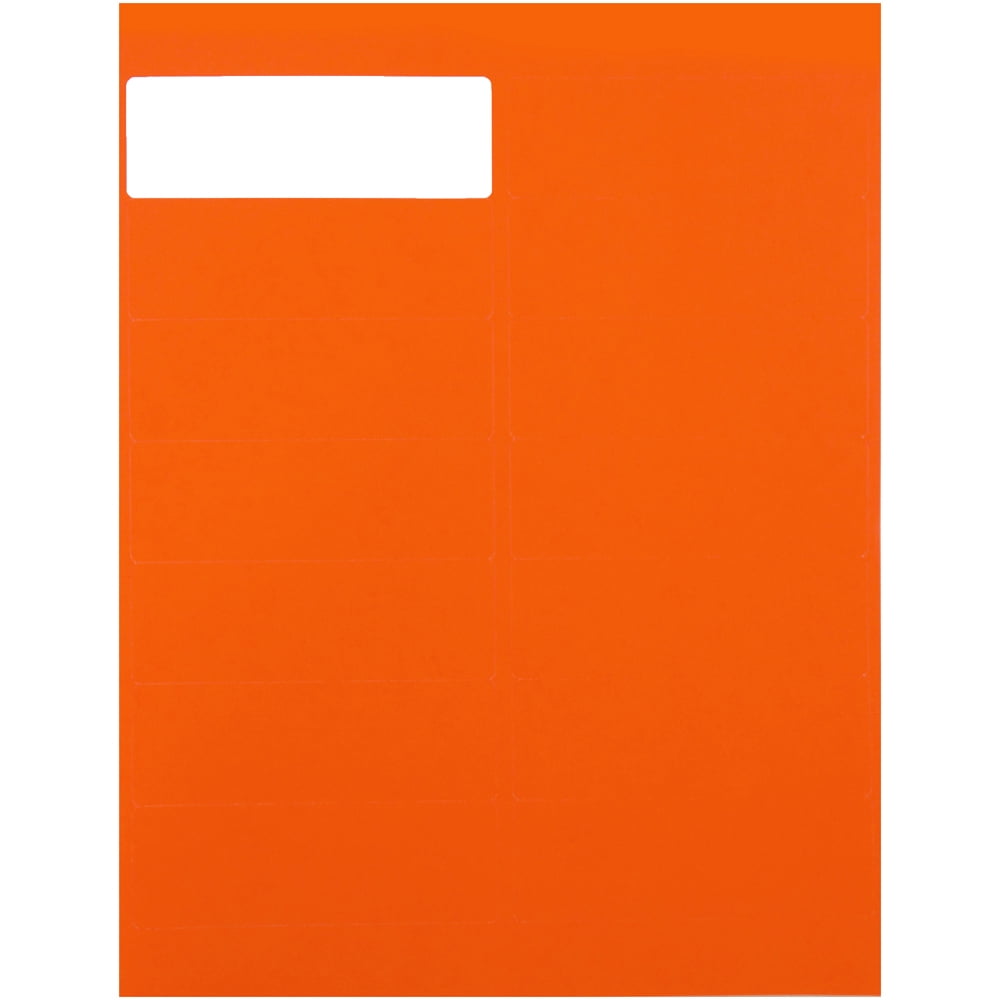 JAM Paper Shipping Address Labels, Rectangular, 1 1/3 x 4, Neon Deep Red, 126 per Pack
