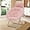 Pink, variant on PRZL Round Comfy Saucer Chair with Headrest Large Cozy, Metal Frame Cozy Lounge Lazy Chair Folding Faux Fur Saucer Chair for Adults, Foldable Papasan Moon Chair(White)