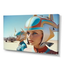 Designart Futuristic Fashion For Woman III Canvas Wall Art