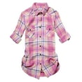 thumbnail image 3 of Matchstick Chemise à Carreaux en Flanelle à Manches Longues pour Femmes, 3 of 7