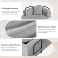 thumbnail image 5 of Hawsaiy 78" Convertible Corduroy Modular Floor Sofa Bed with Cylindrical Pillows, No Assembly Sleeper Couch with High-Density Foam, Fixed Shape Frame for Living Room, Bedroom, Lounge, Gray, 5 of 10