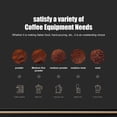 thumbnail image 4 of Xuewenshw Manual Coffee Grinder – Easy Cleaning Hand Crank Grinder | Superior Coffee Grinding Implement Ergonomic Design With Numerical Precision For Grinding Coffee Grounds Ceramic Bakeware with Lid, 4 of 8