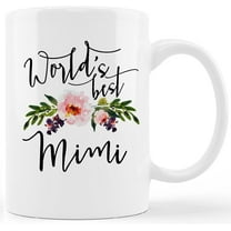 Mim Coffee Mug Creamic - Mimi Gifts for Birthday Christmas, 11oz Grandma Coffee Mug, Mimi Cups Gifts from Grandkids, World''s Best Mimi