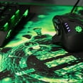 thumbnail image 4 of Extended Large Gaming Mouse Pad by ENHANCE XL Mouse Mat (31.5" x 13.75") Anti Fray Stitching for Professional eSports with Low Friction Tracking Surface and Non Slip Backing Green, 4 of 7