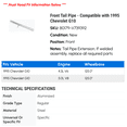 thumbnail image 2 of Front Tail Pipe - Compatible with 1995 Chevrolet G10 - Walker, 2 of 2