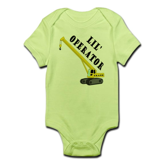 CafePress - Lil' Crane Operator Infant Bodysuit - Baby Light Bodysuit