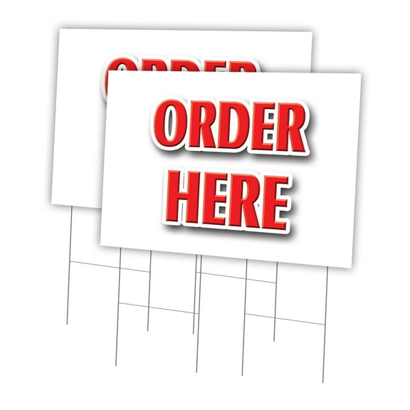 Order Here 2 Pack Of 24" x 36" Yard Sign & Stake | Advertise Your Business | Stake Included Image On Front Only | Made in The USA