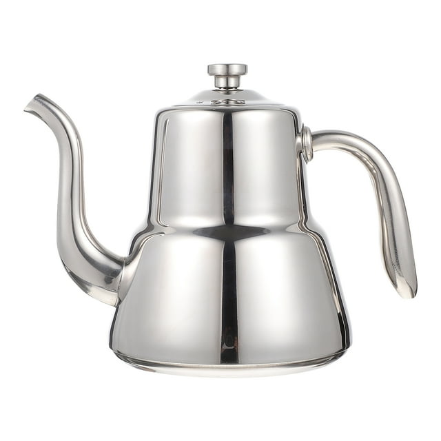 Large Capacity Teapot with Strainer Stainless Steel Grey for Home Use 1pc Practical Kettle