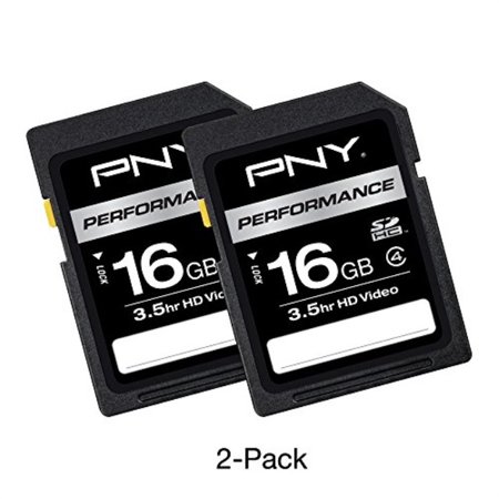 PNY 16GB Performance Class 4 SD Card, 2 Pack