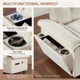 thumbnail image 5 of 104" Modular Sectional Sofa with USB Ports and Cup Holder, Chenille L-Shaped Couch with Storage Ottoman and Side Pockets, Cloud Sectional Couch for Living Room, Beige, 5 of 9