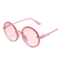 thumbnail image 1 of Kmbangi Lunettes de Soleil pour Enfants avec Lettres Rondes Imprimées, Transparentes et Résistantes à l'Usure, 1 of 1