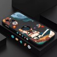 thumbnail image 2 of Funda de silicona cuadrada con dibujos de astronauta para iPhone, carcasa trasera a prueba de golpes para modelos 11, 12, 13, 14 Pro Max, Mini, XR, X, XS, 7, 8 Plus, SE 2020 Fivean unisex, 2 of 2